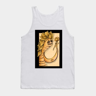 Yellow Monster with Flower Tank Top